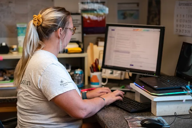 Great Basin Institute (GBI) Research Associate preparing for field work. NPS Photo/ Carmen Aurrecoechea Alt text: A researcher sits at a desk with a laptop and additional monitor and is typing an email. Nine analytics certifications mistakes to avoid