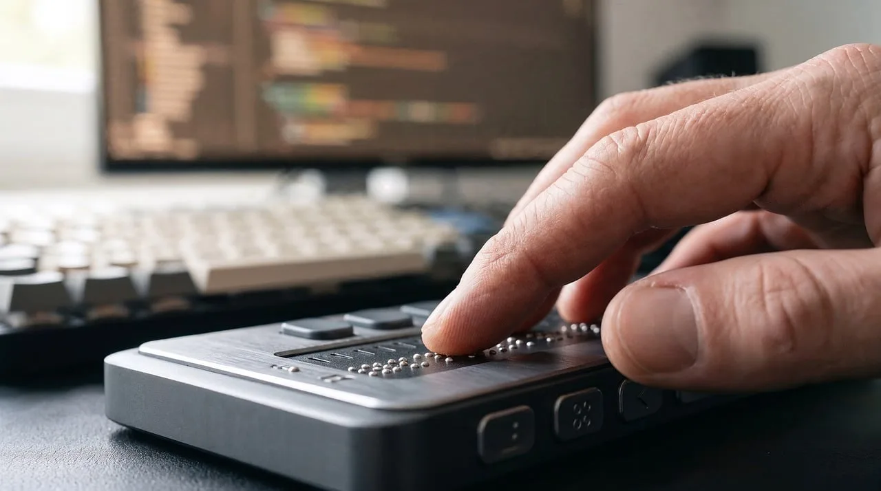 blindness, accessibility, braille, inclusion, touch, technology, disability, fingers, hands, interaction, vision, tactile, computer, equipment, office, reader, developer, macro, passion, diversity, innovation. What dashboard accessibility standards do US agencies follow?